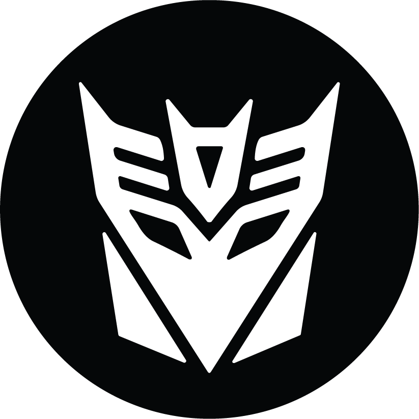 Decepticons Circle Logo Vinyl Sticker