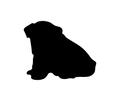 English Bulldog Silhouette Decal