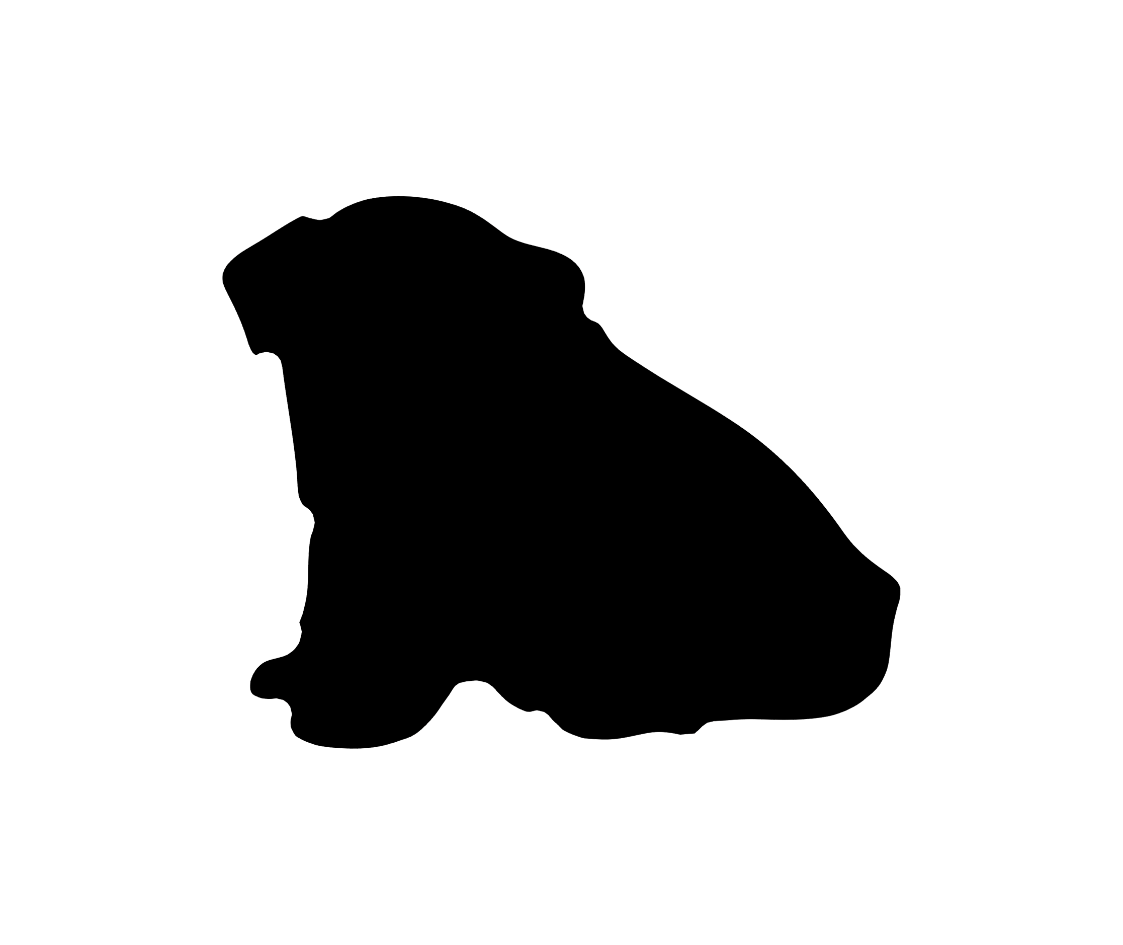 English Bulldog Silhouette Decal