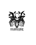 Jack Skellington Your Worst Nightmare vinyl car decal with bats