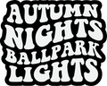 Autumn Nights Ballpark Lights Sticker