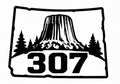 307 Devils Tower Wyoming State Decal