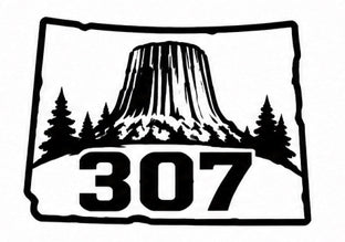 307 Devils Tower Wyoming State Decal