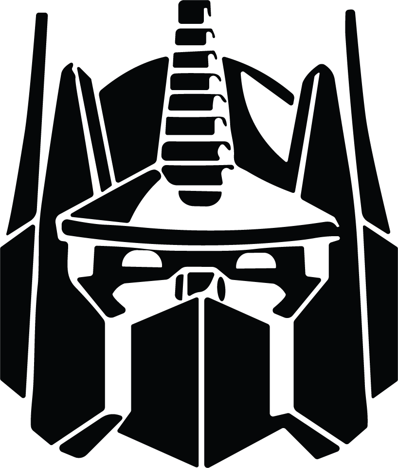Optimus Prime G1 Helmet Vinyl Sticker