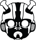 Bumblebee Face Mask Vinyl Sticker