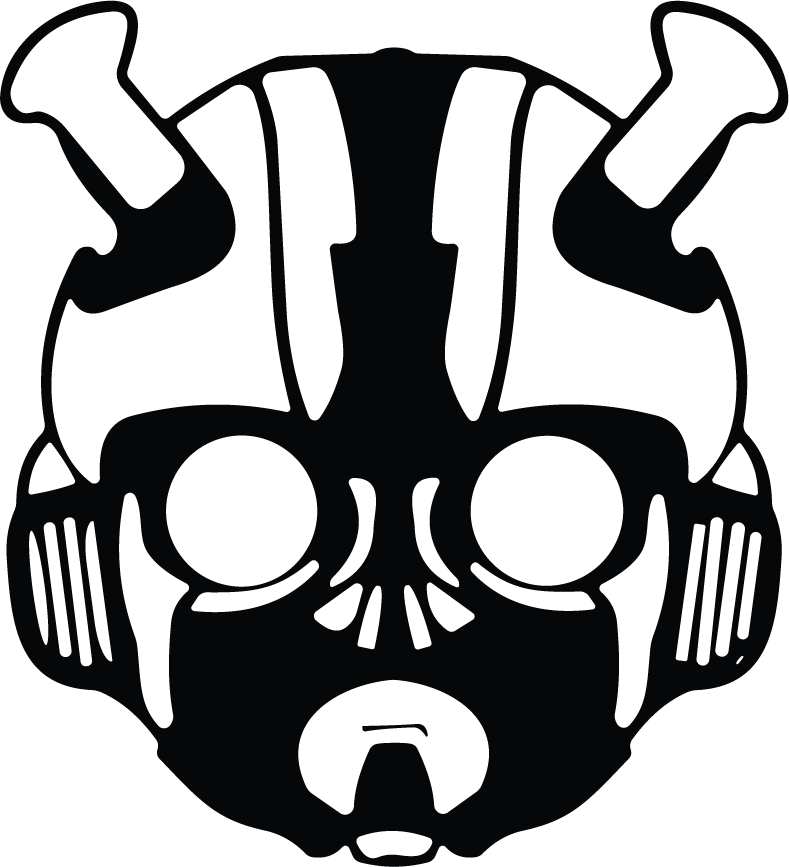 Bumblebee Face Mask Vinyl Sticker
