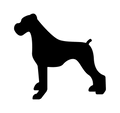 Boxer Silhouette Decal