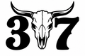 307 Bull Skull Decal