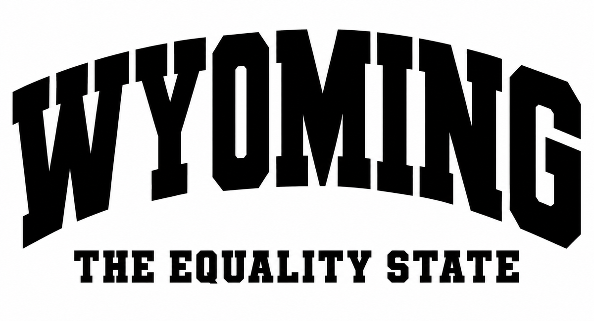 Wyoming - The Equality State vinyl decal