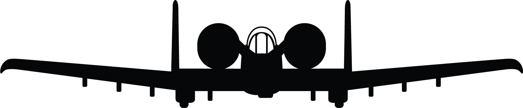 A-10 Thunderbolt II Silhouette Sticker