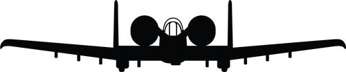 A-10 Thunderbolt II Silhouette Sticker