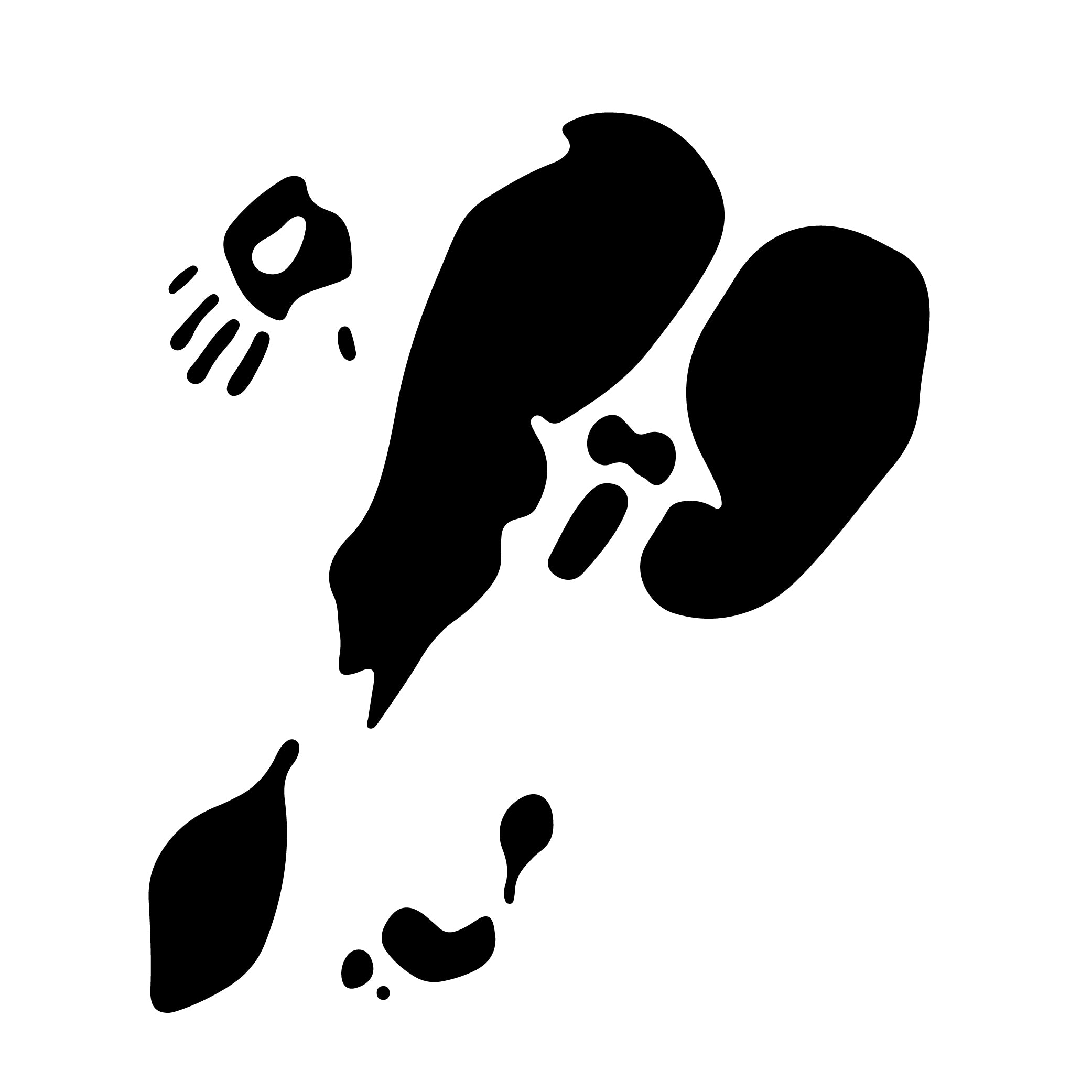 Dirty footprints adult humor sticker