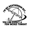 I'm No Weatherman But You Can Expect a Few Inches Tonight sticker