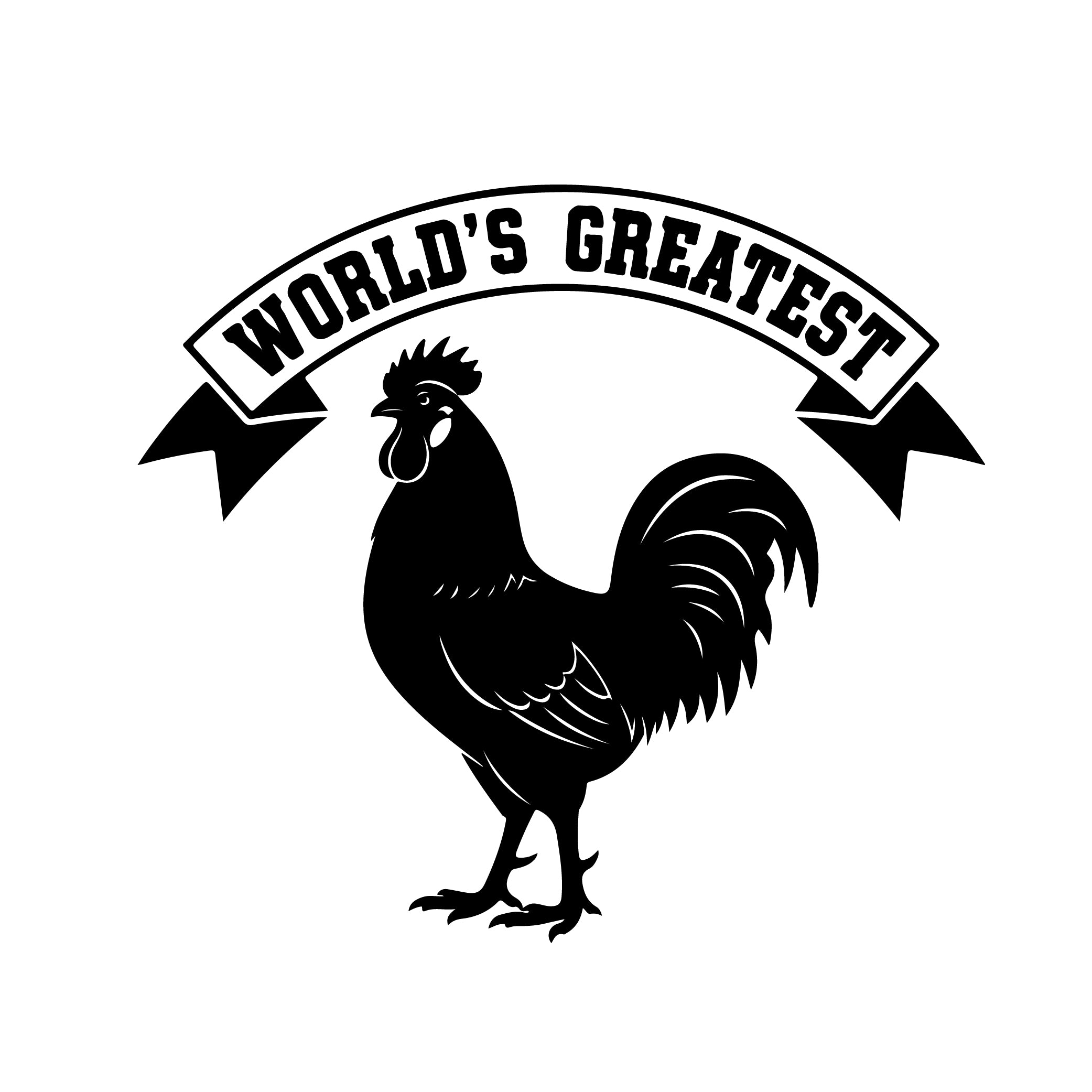 World's Greatest Cock rooster adult humor sticker