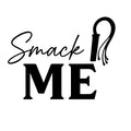 Smack Me flogger whip vinyl sticker black on white