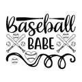 Baseball Babe Sticker