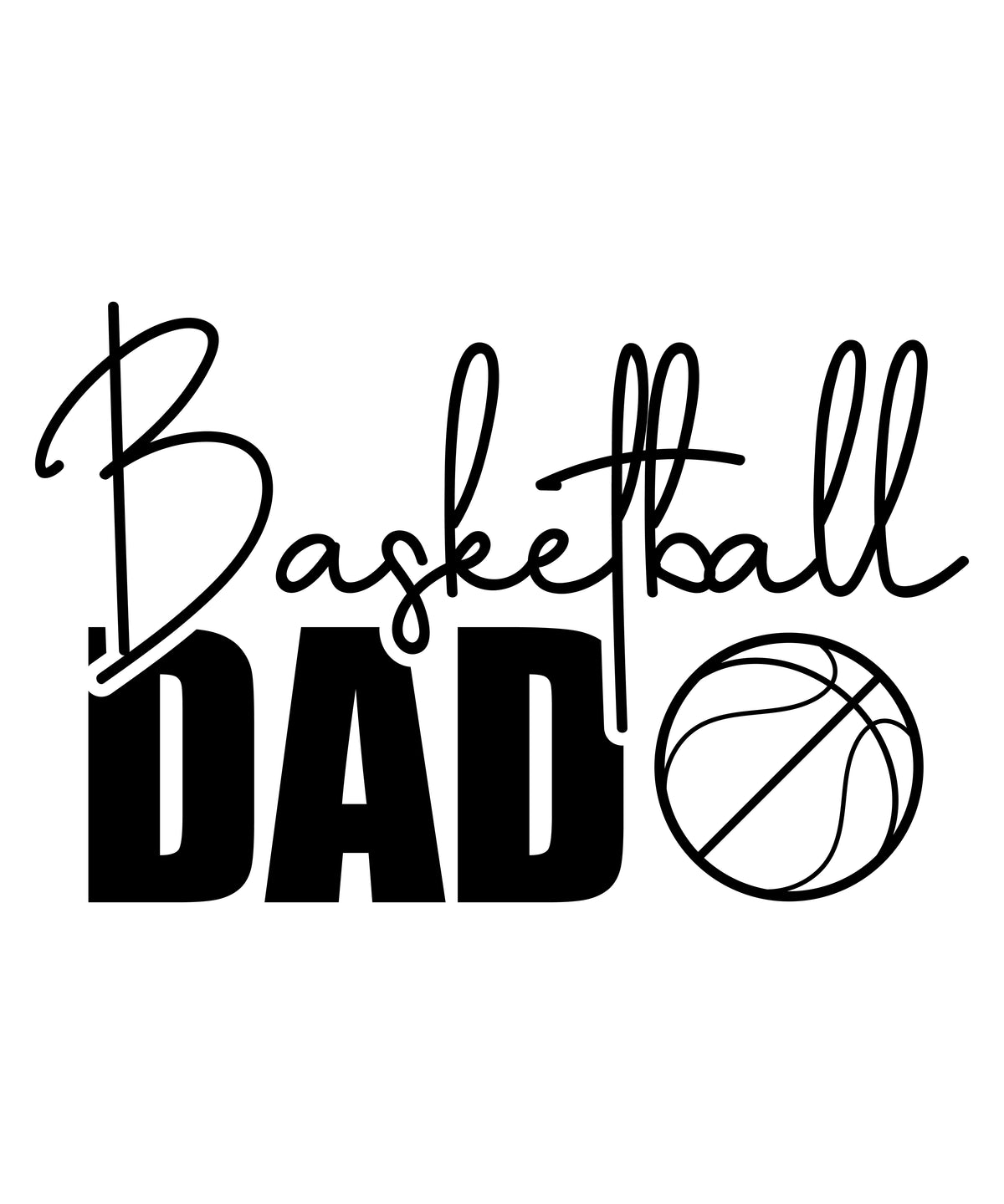 Basketball Dad vinyl sticker