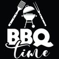 BBQ Time vinyl sticker