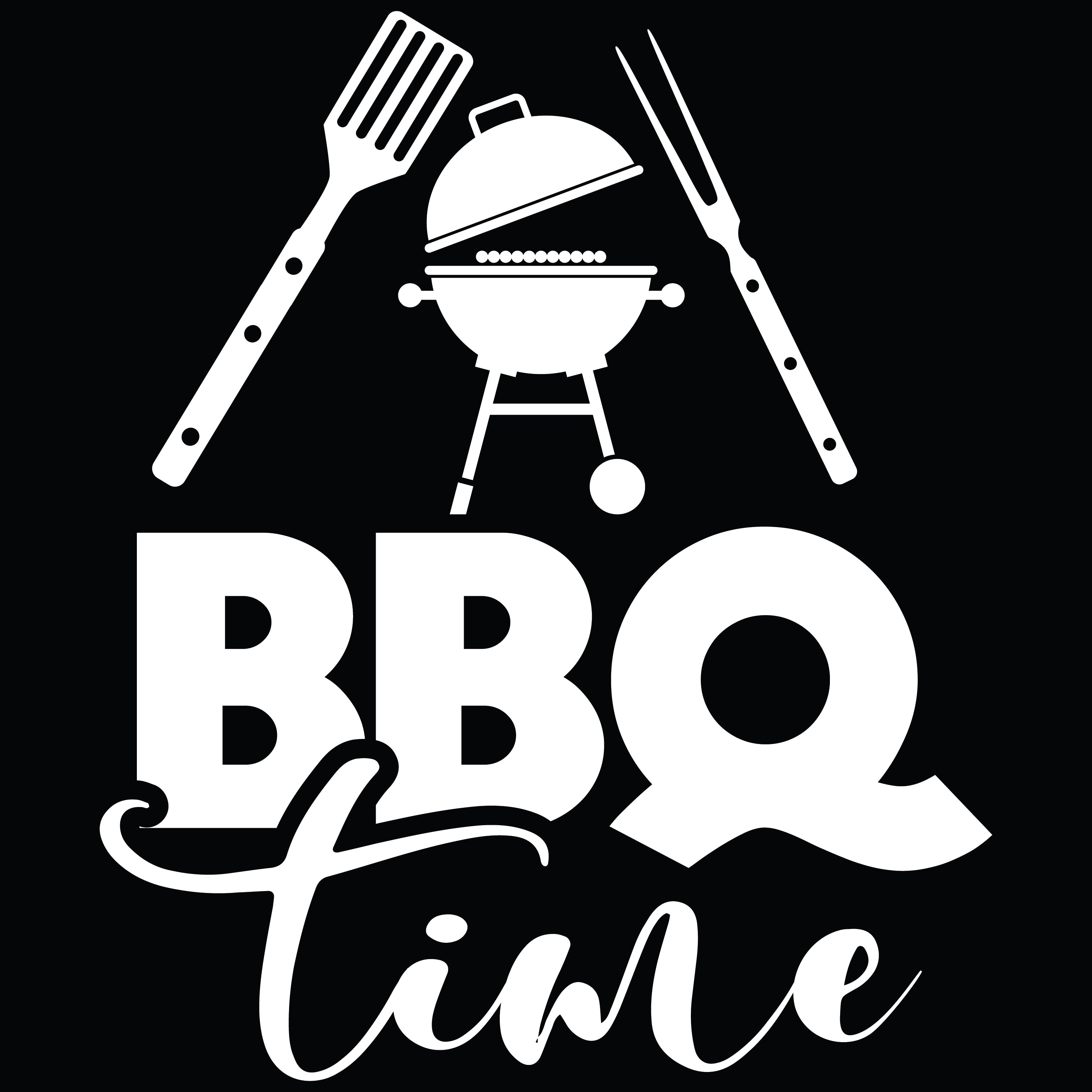 BBQ Time vinyl sticker