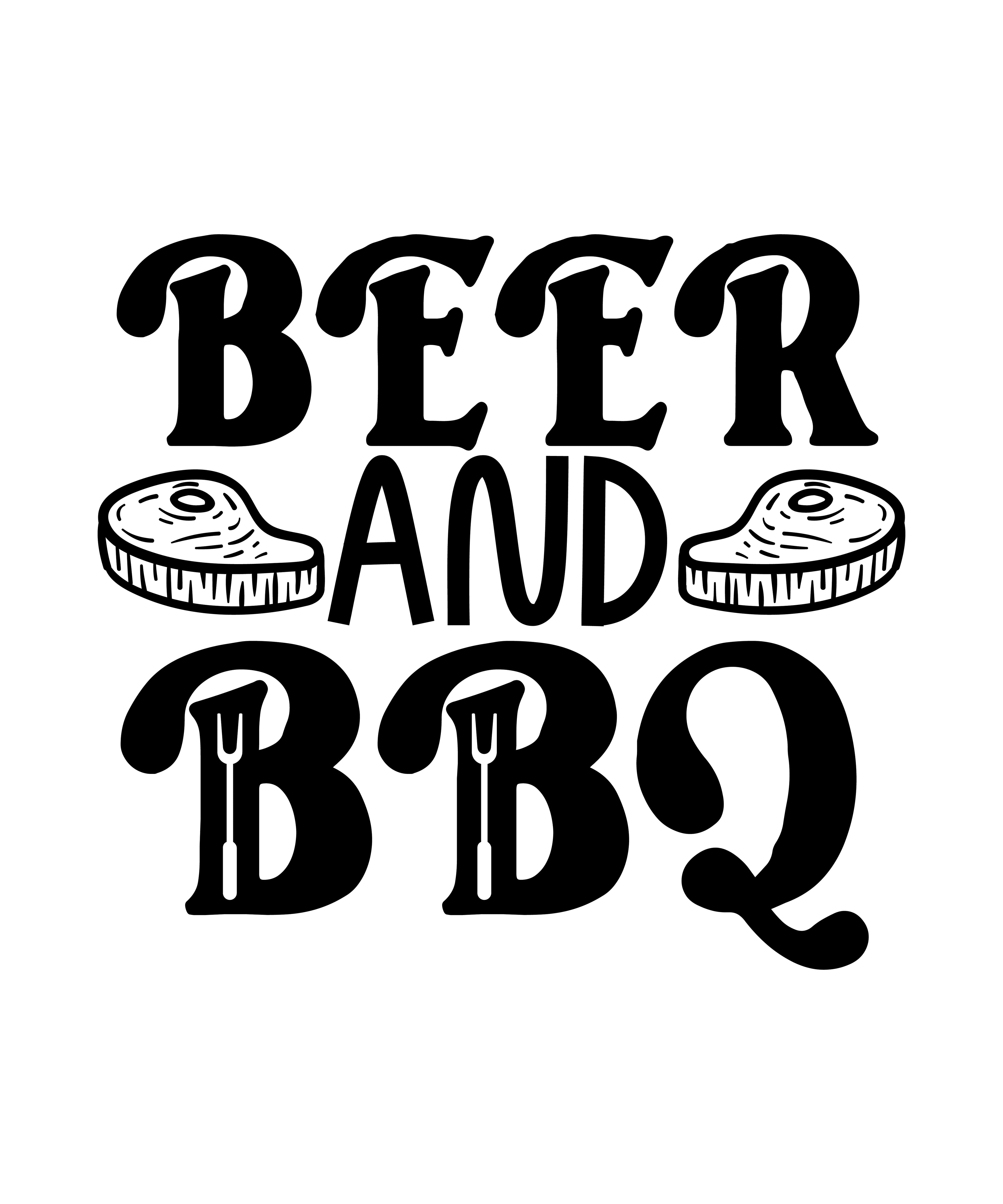 Beer and BBQ 2 vinyl sticker
