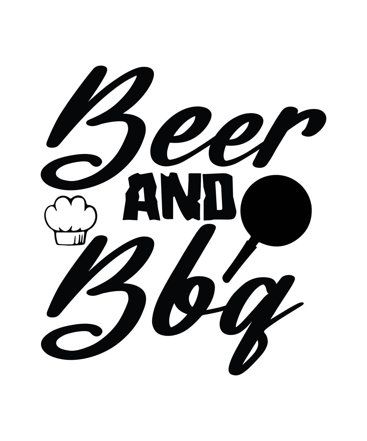 Beer and BBQ 6 vinyl sticker