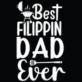 Best Filippin Dad Ever vinyl decal with grill and spatula