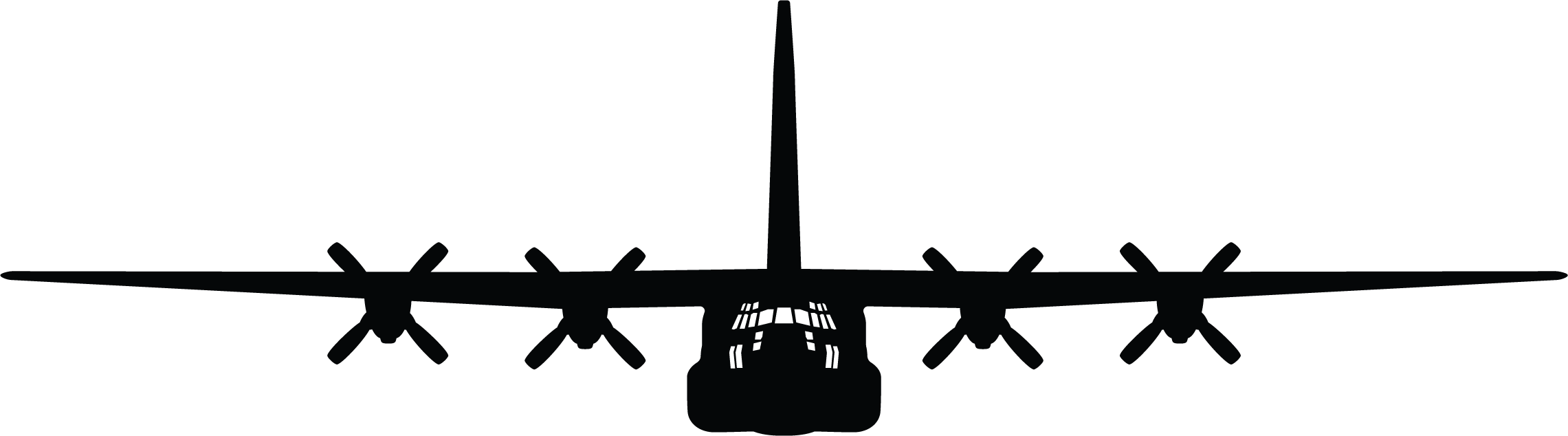 C-130 Hercules Silhouette Sticker