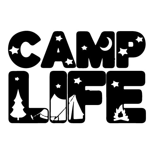 Camp Life Vinyl Decal
