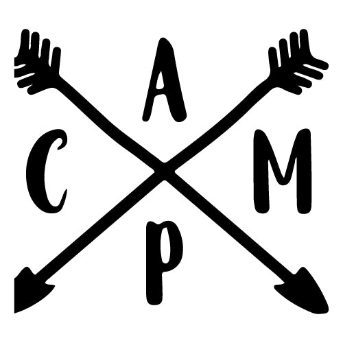 Camp Crossed Arrows Vinyl Decal