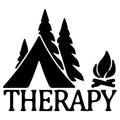 Camping Therapy Vinyl Decal