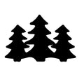 Pine Tree Trio Silhouette Vinyl Decal