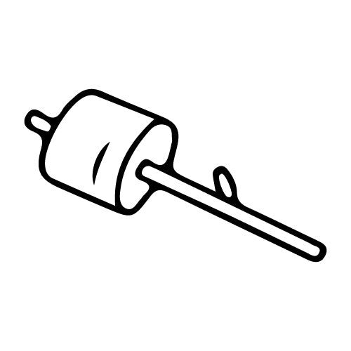 Marshmallow Roasting Stick Outline Vinyl Decal