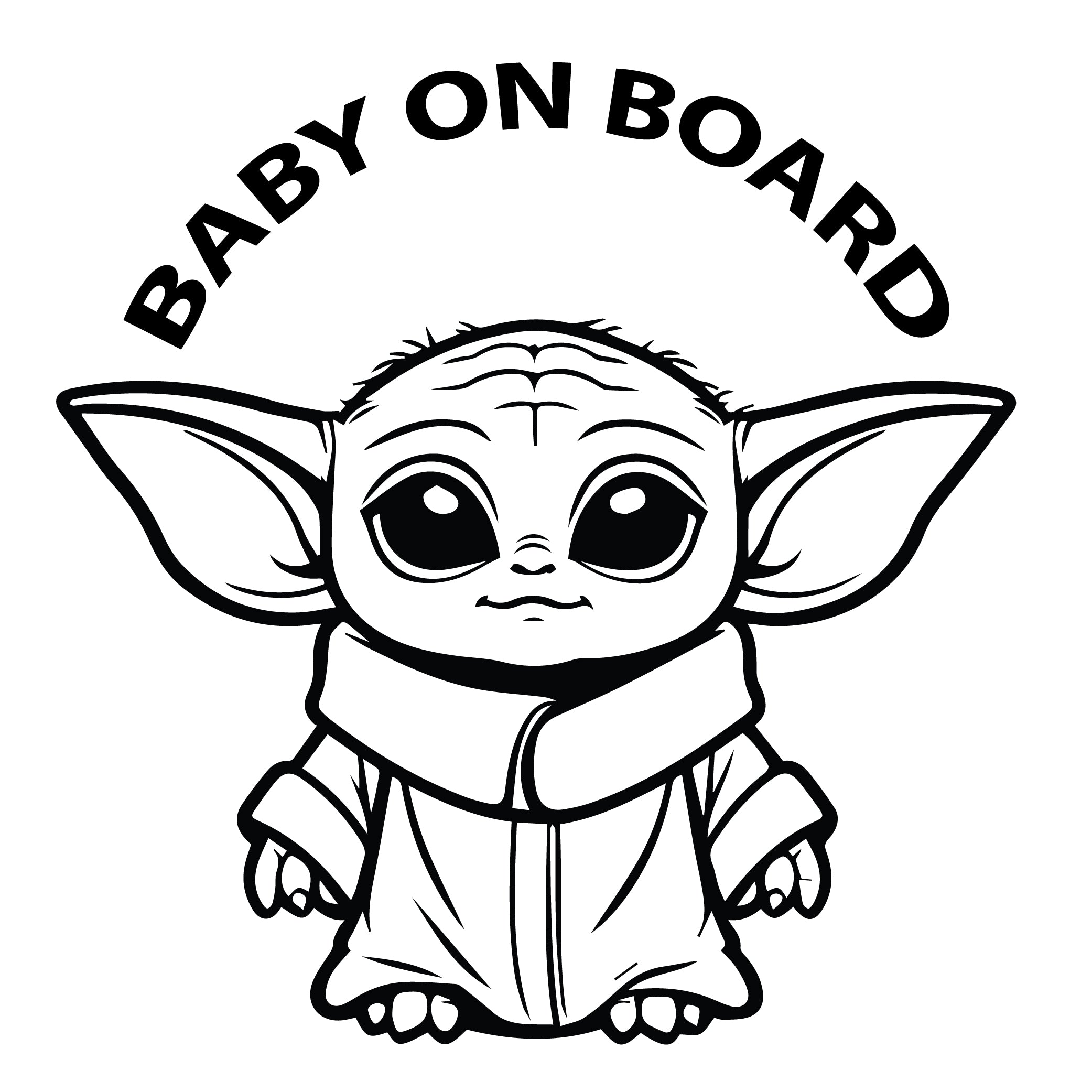 Baby On Board - Baby Yoda