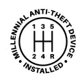 Millennial Anti-Theft Device Installed