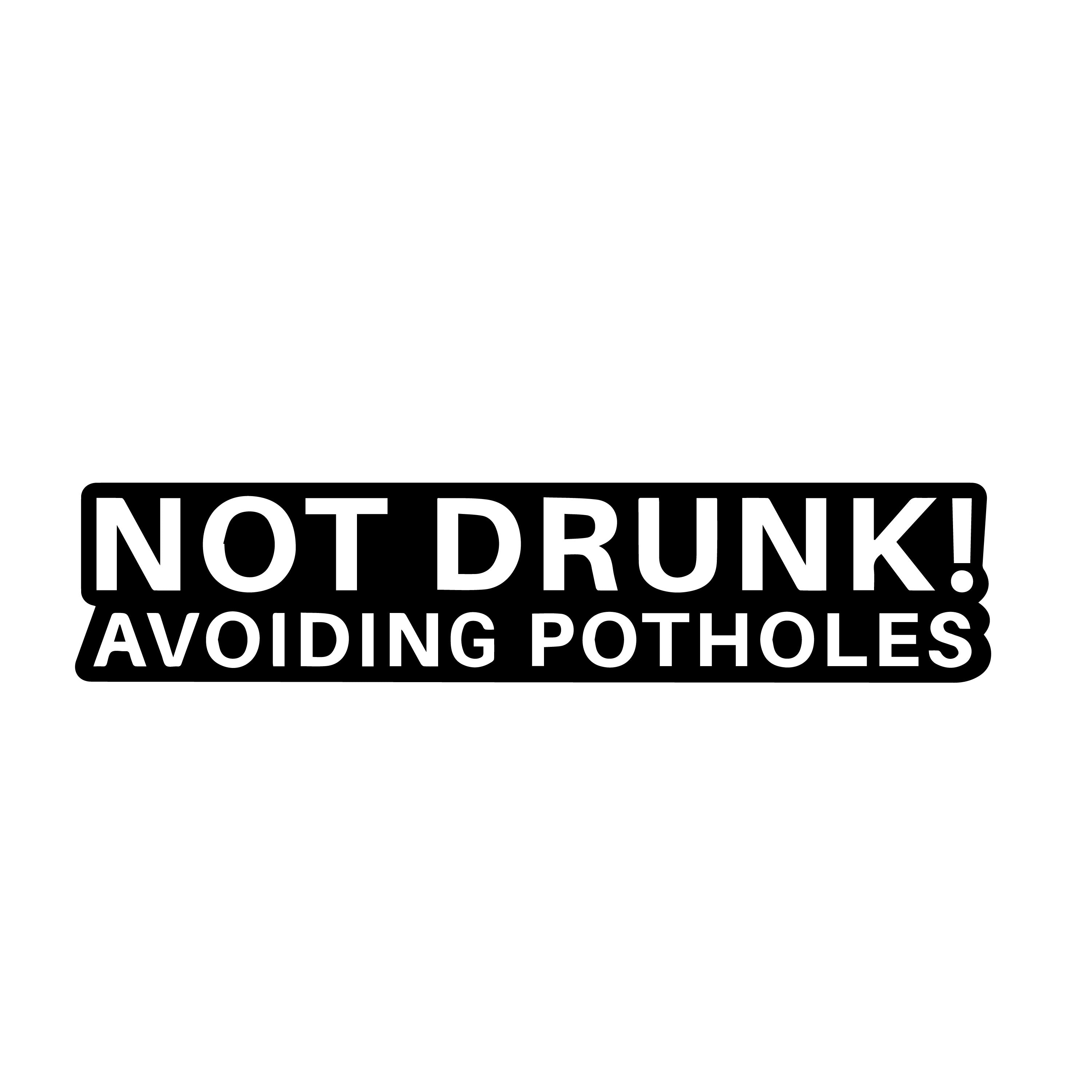 Not Drunk! Avoiding Potholes