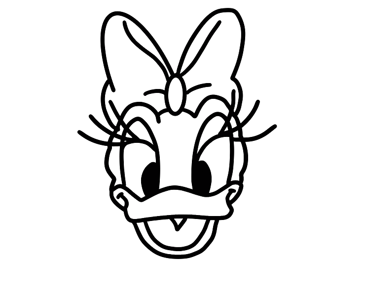 Daisy Duck Face Decal