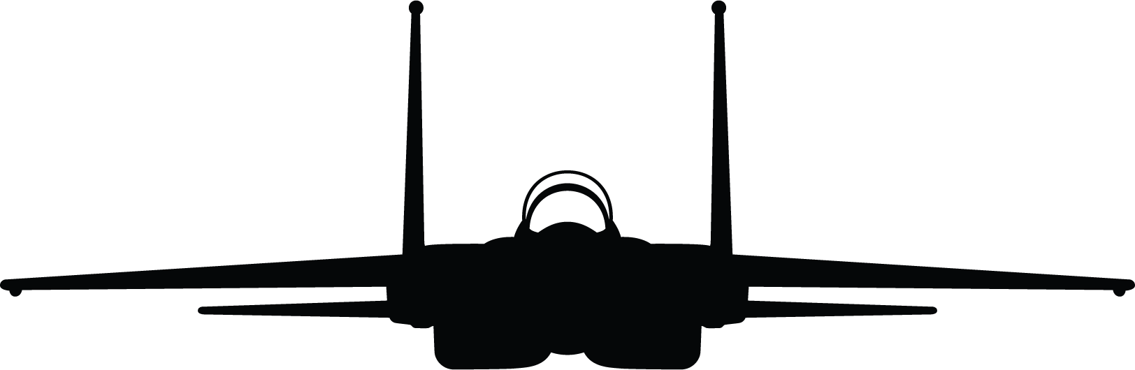 F-15 Eagle Silhouette Sticker