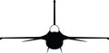F-16 Fighting Falcon Silhouette Sticker