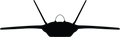 F-22 Raptor Silhouette Sticker