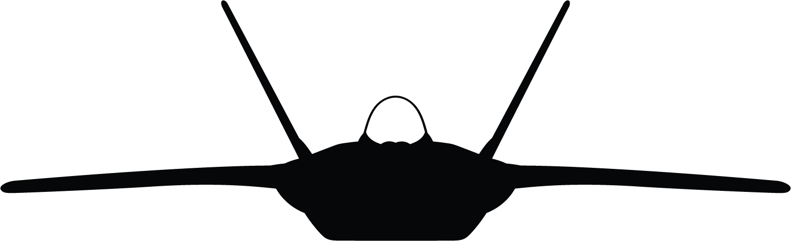 F-22 Raptor Silhouette Sticker