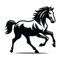 Prancing Mustang Sticker