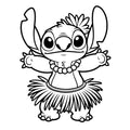 Stitch Hula Vinyl Sticker