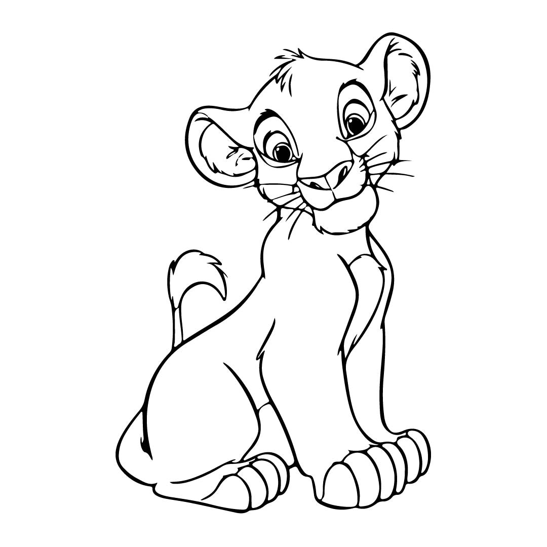Simba Vinyl Sticker