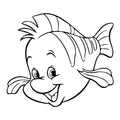 Flounder Vinyl Sticker