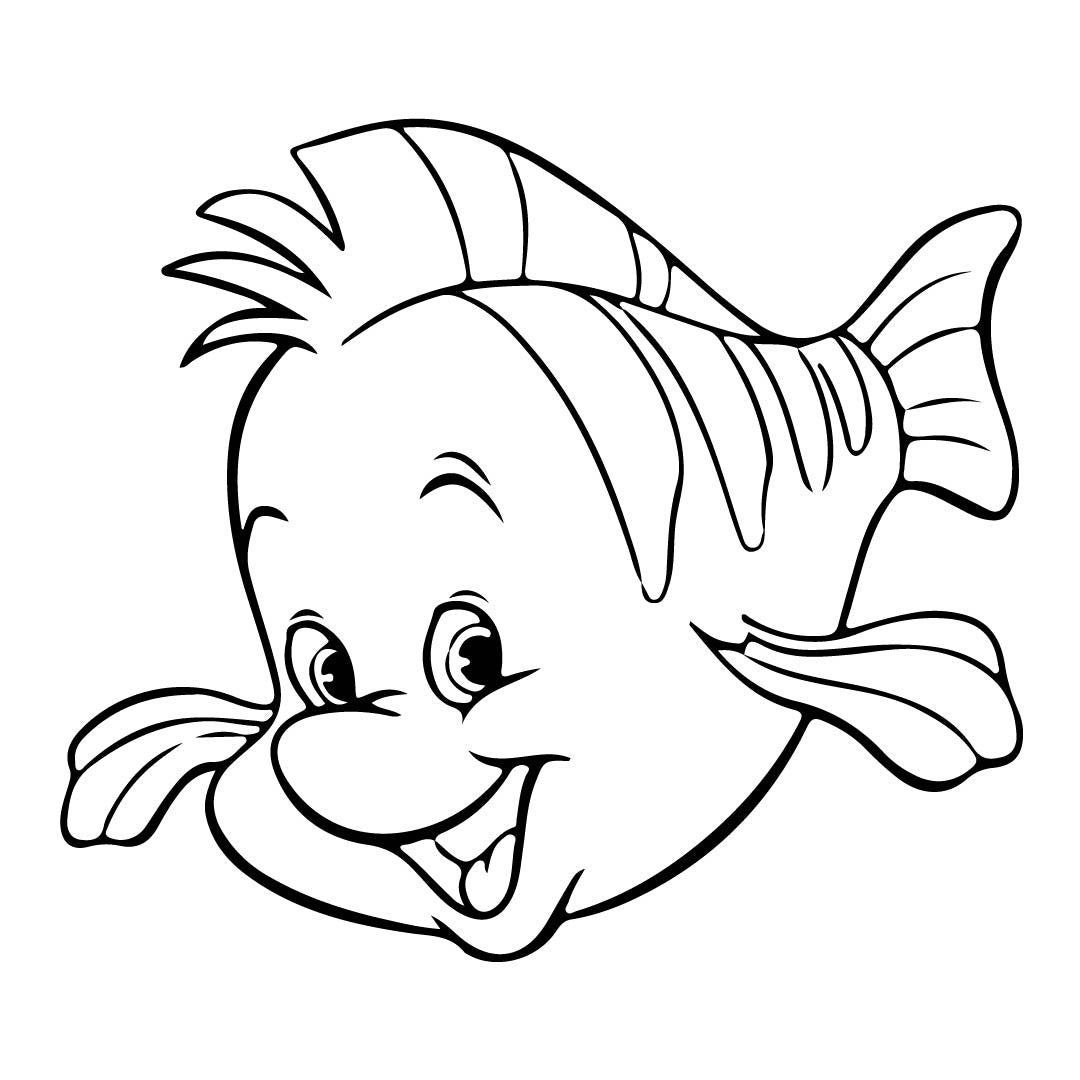 Flounder Vinyl Sticker