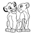 Simba and Nala Vinyl Sticker