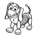 Slinky Dog Vinyl Sticker