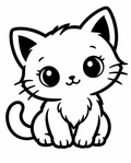 Kawaii Kitten Vinyl Decal