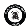 Army Ground Force Elite circular eagle seal sticker with stars and bold lettering