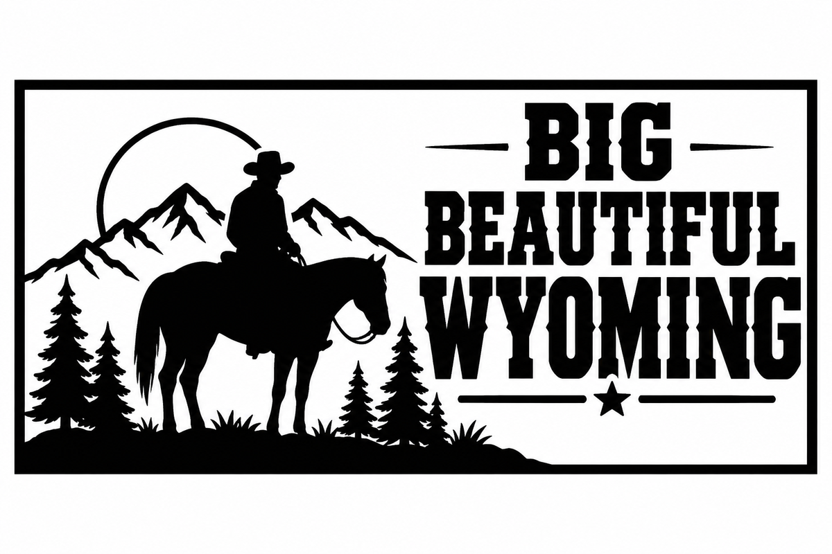 Wyoming - Big Beautiful Wyoming Decal